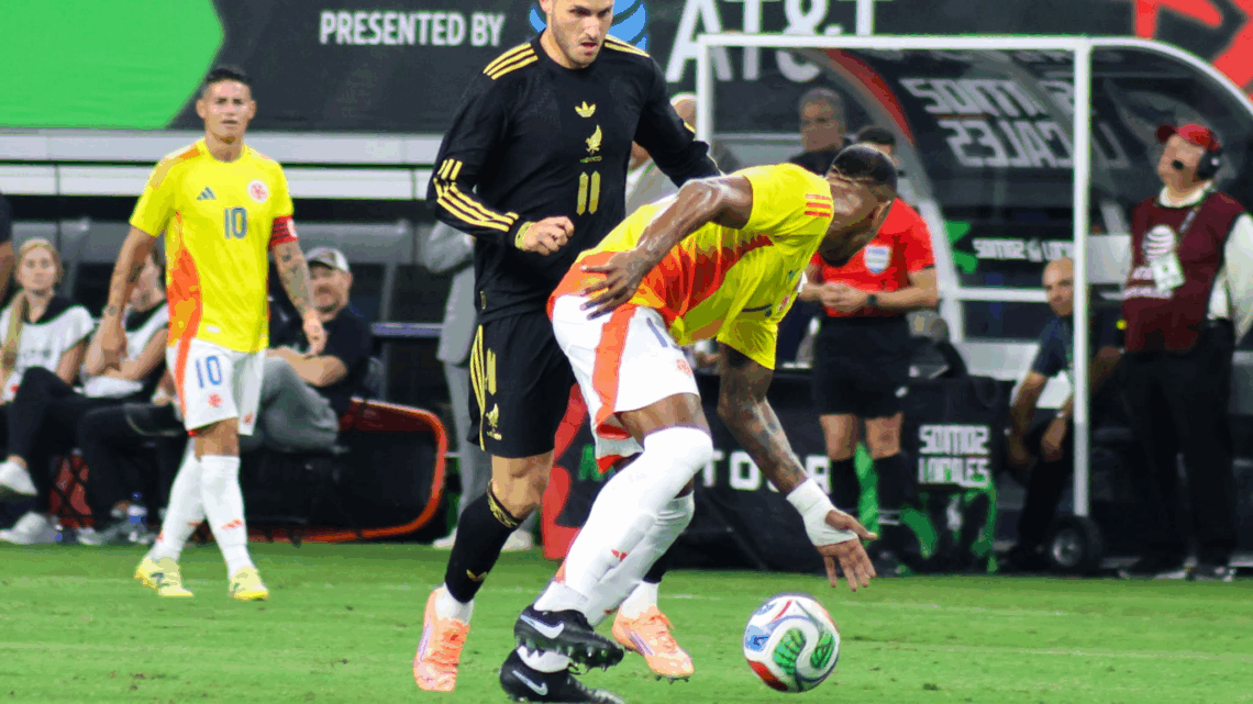 México vs Colombia: Reporte gráfico del partido