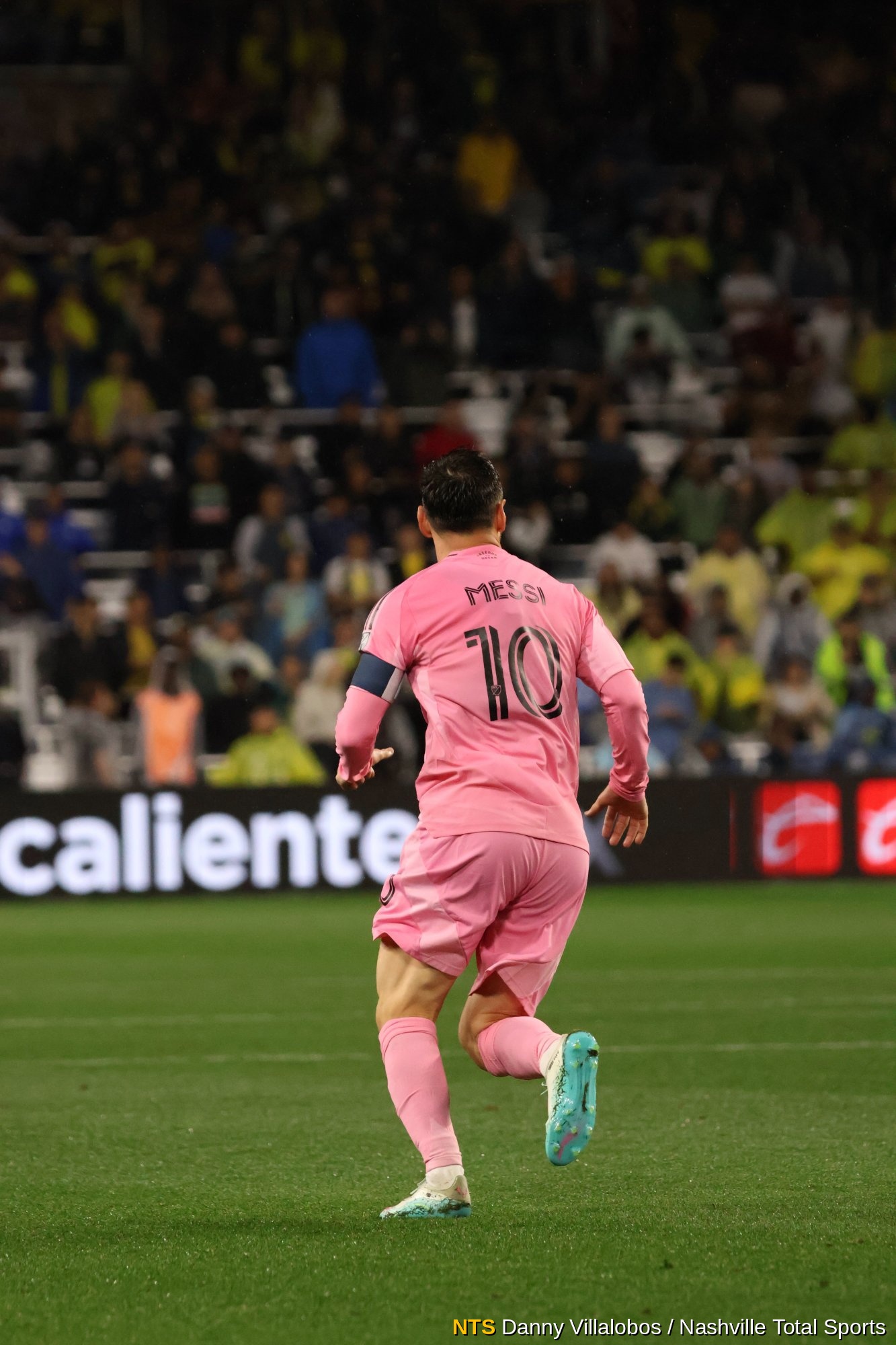 Primer plano de Lionel Messi en Geodis Park