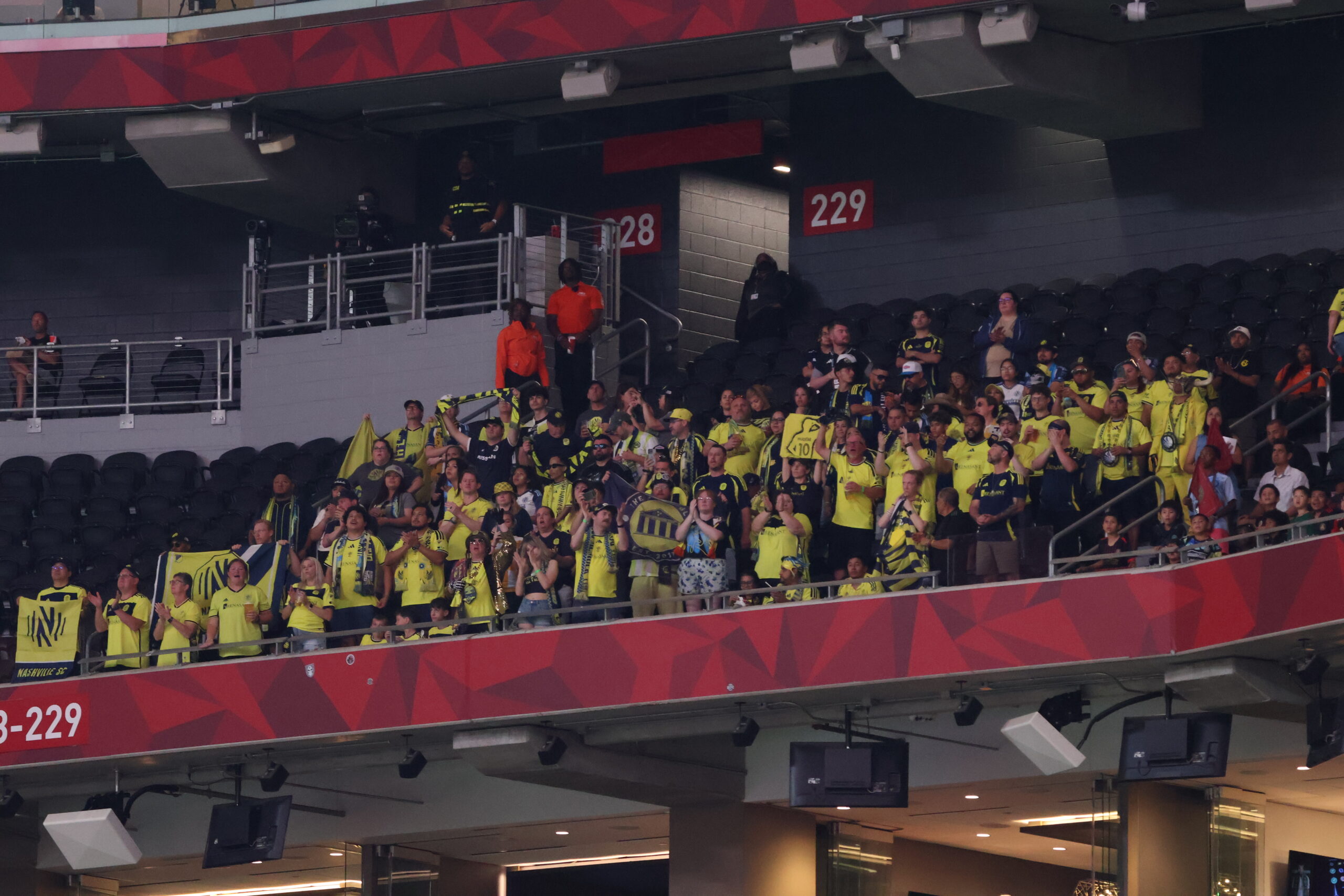 Barra de Nashville SC en el Mercedes-Benz Stadium