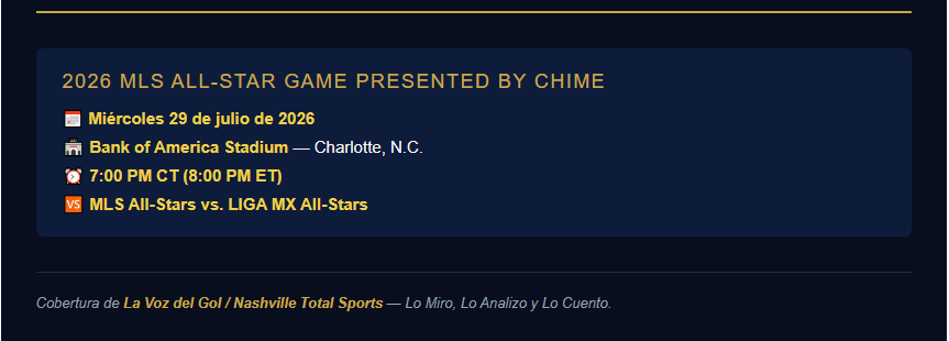 Andy Najar — MLS All-Star 2026