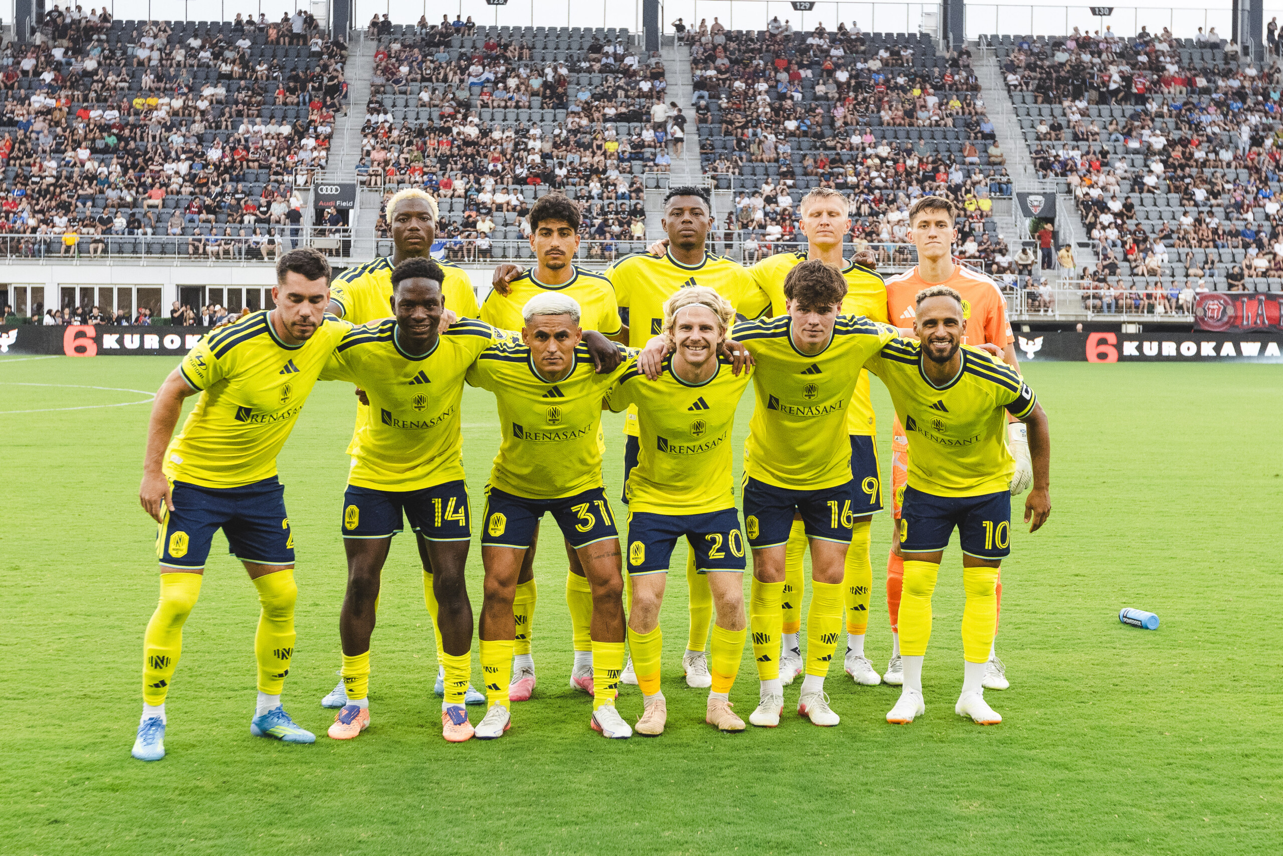 Alineación titular de Nashville SC ante D.C. United