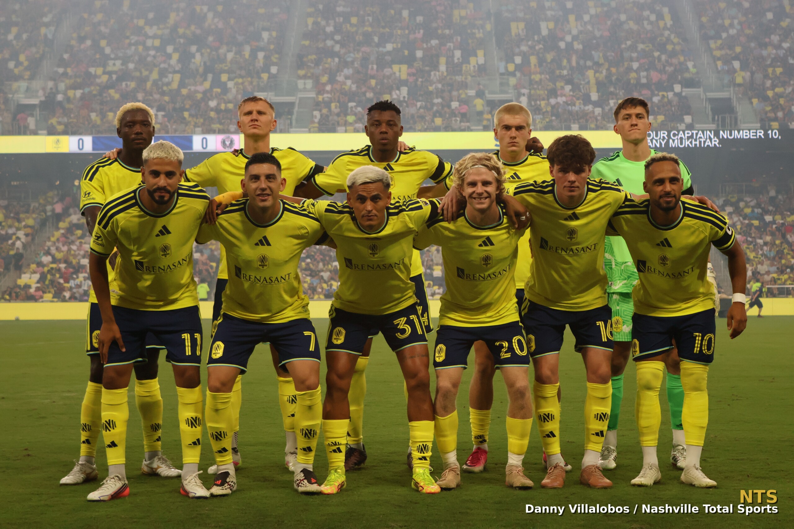 Once titular de Nashville SC antes del partido ante Inter Miami CF