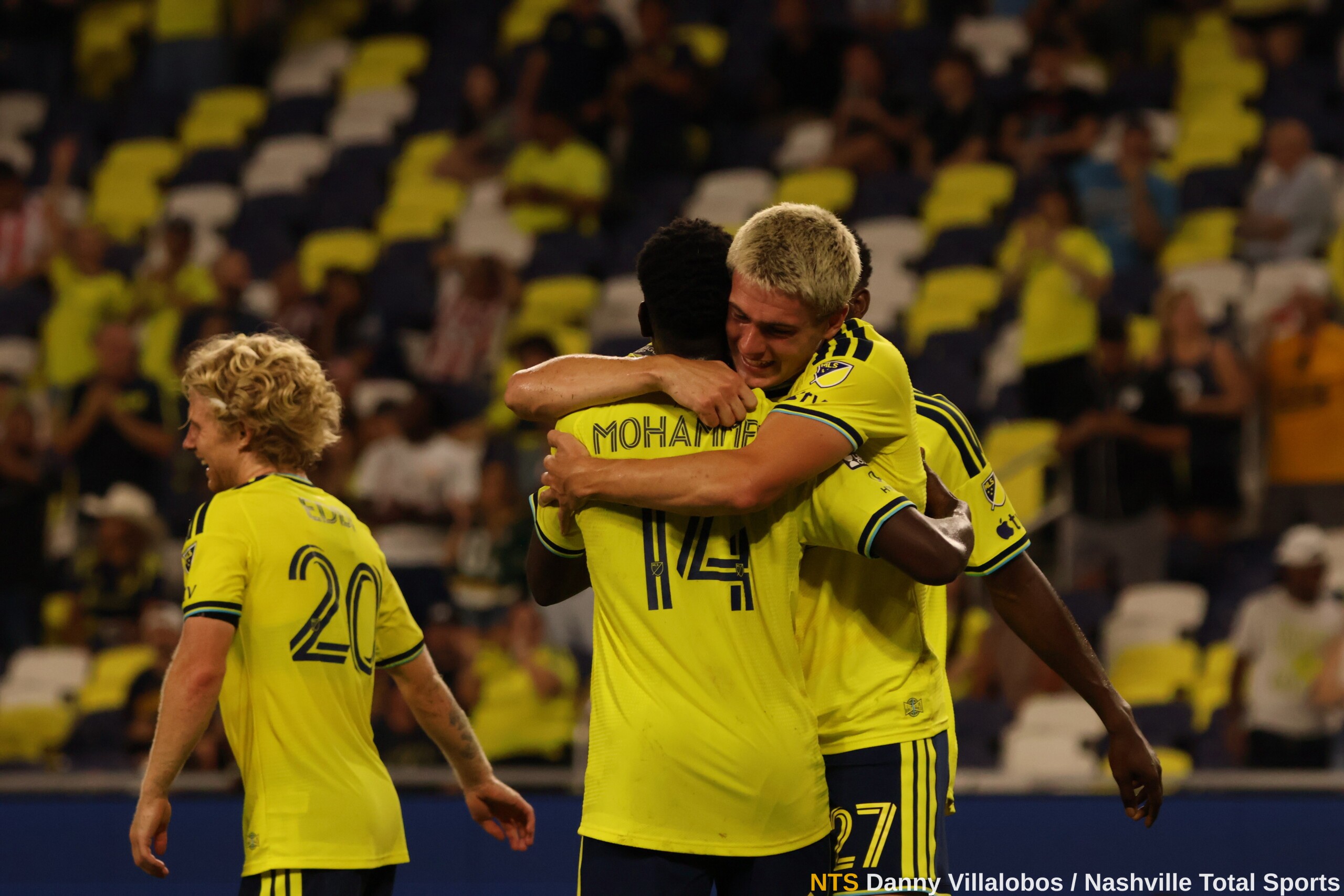 Celebración Nashville SC Shakur Mohammed
