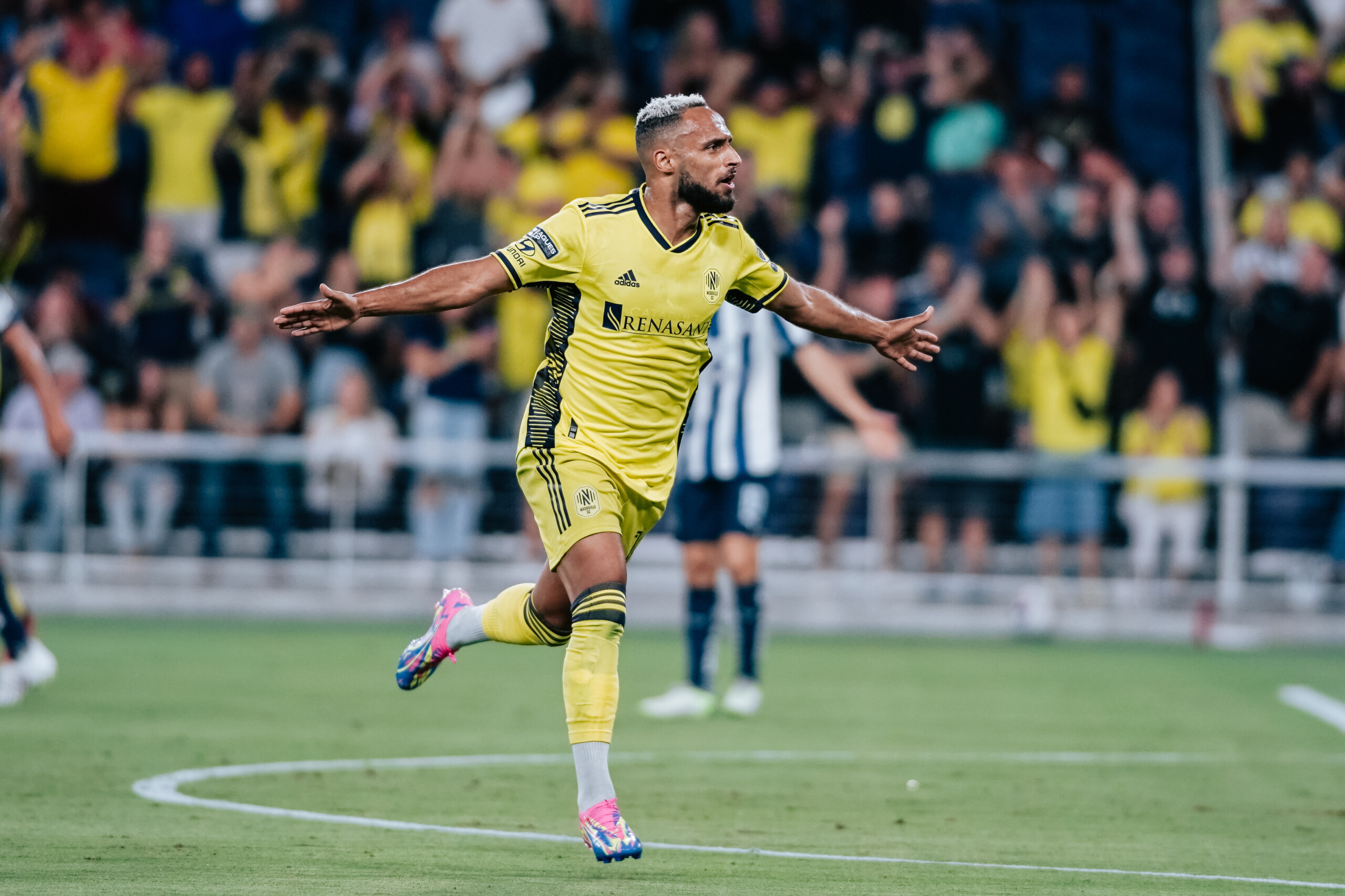 Hany Mukhtar celebra en la Semifinal de la Leagues Cup 2023 ante Rayados