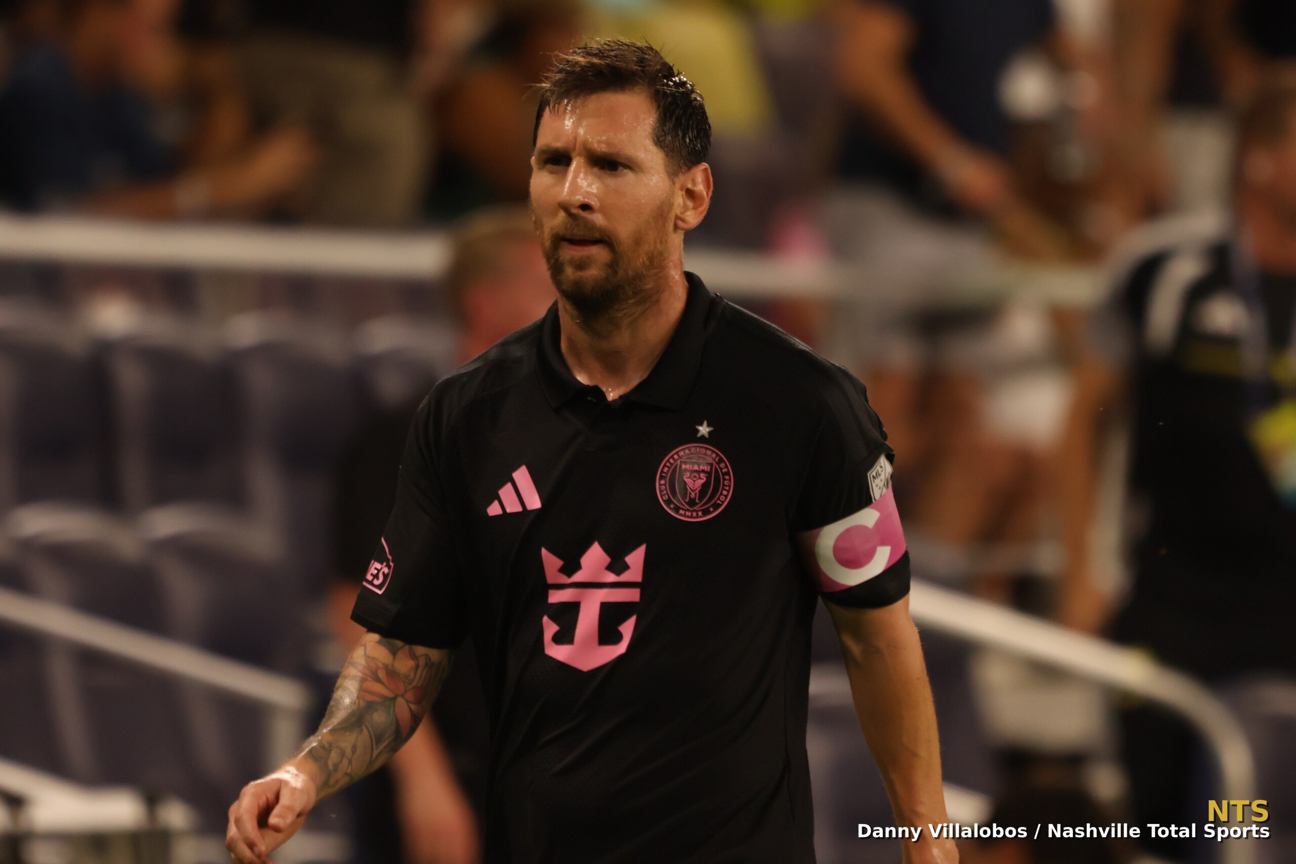 Lionel Messi durante el partido ante Nashville SC en GEODIS Park