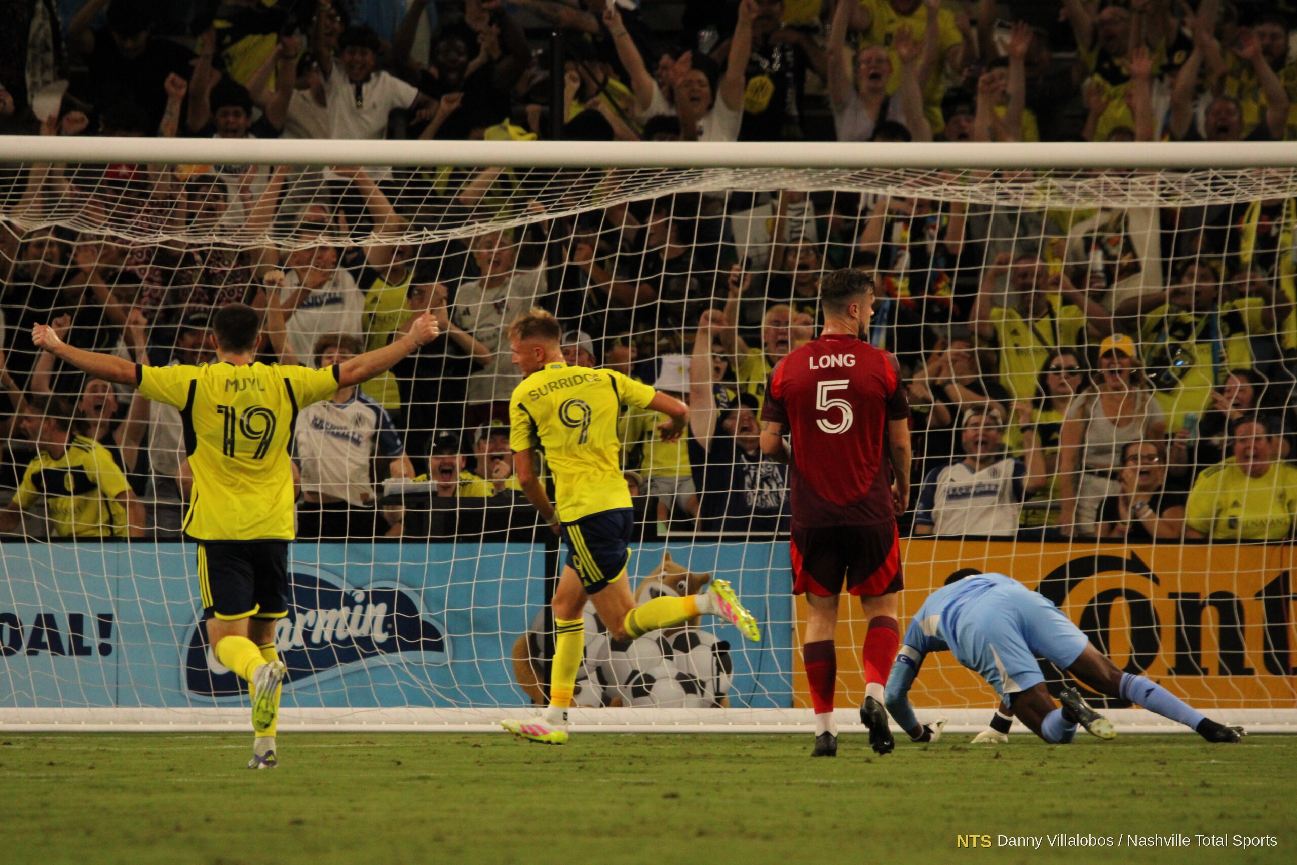 Nashville SC vs Toronto FC: celebración de Surridge y Muyl